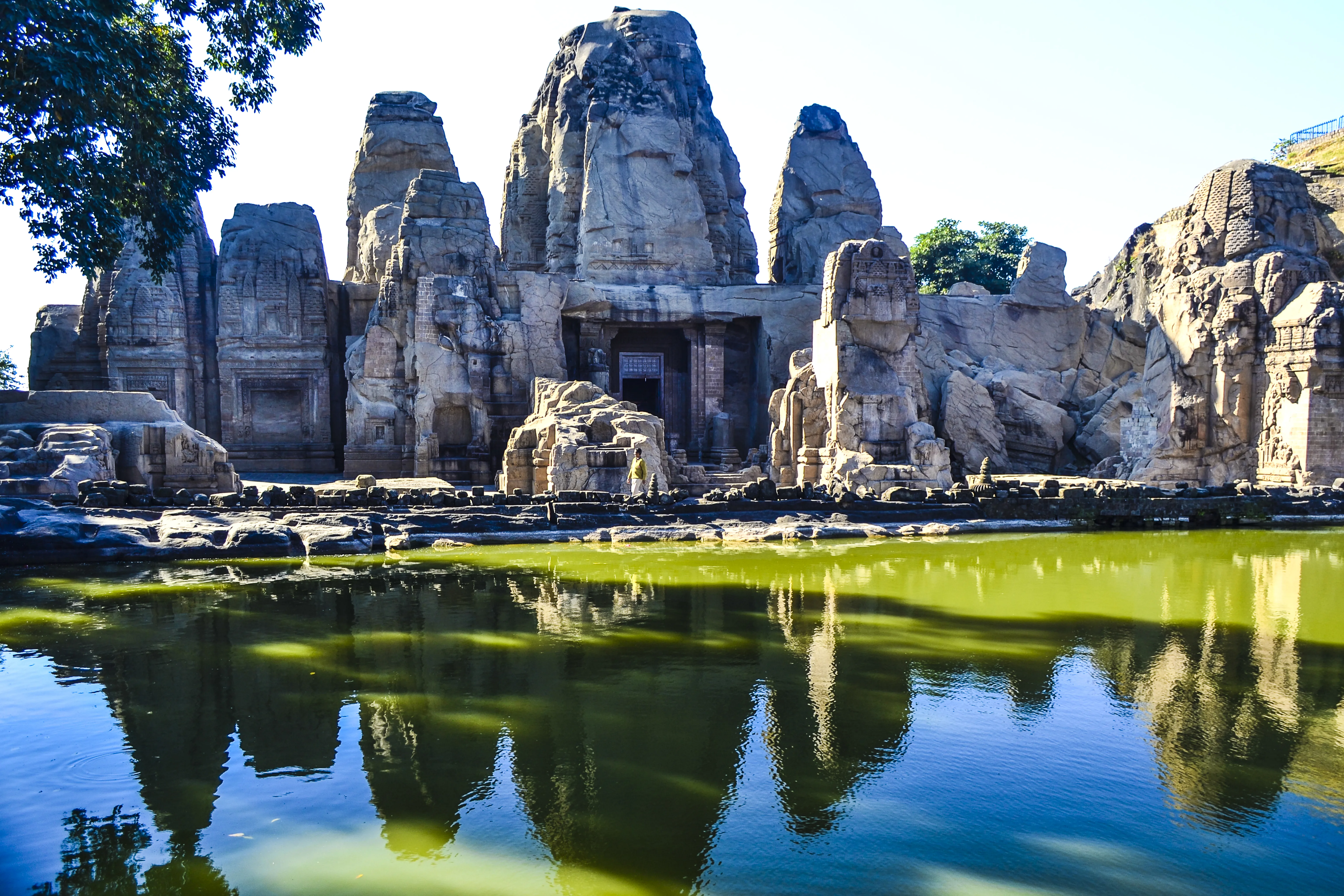 Masrur Rock Cut Temples Kangra — 8th-century monolithic sandstone temples in Himachal Pradesh, carved from a single rock formation
